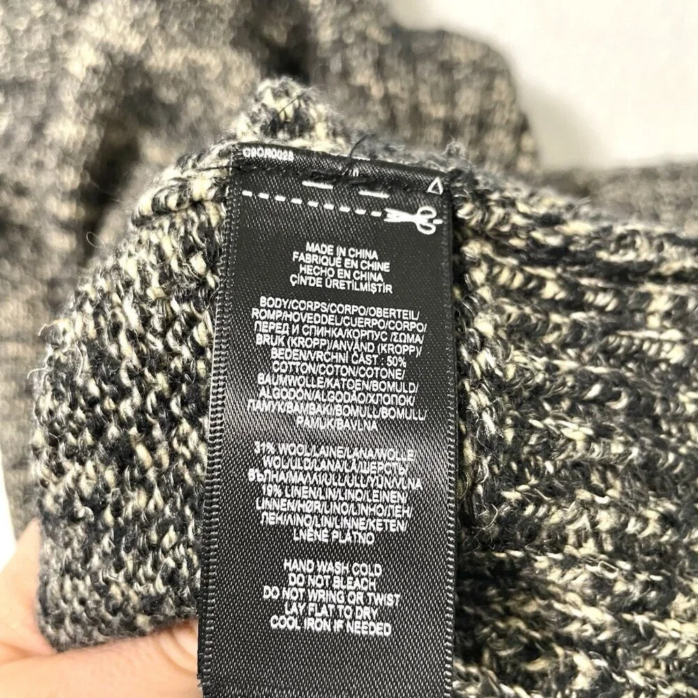 Ralph Lauren Double RL Black Marled Turtleneck Sweater - Picture 7 of 8